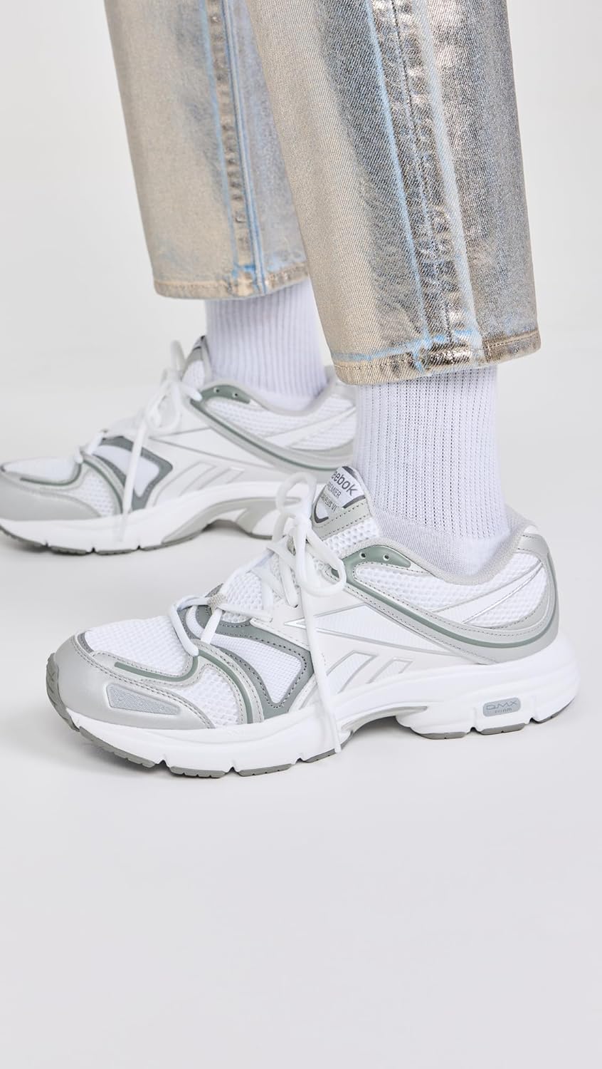Reebok Unisex Premier Road Plus VI Sneaker, White/Grey 1/Silver Metallic, 9 Women/7.5 Men - Image 3
