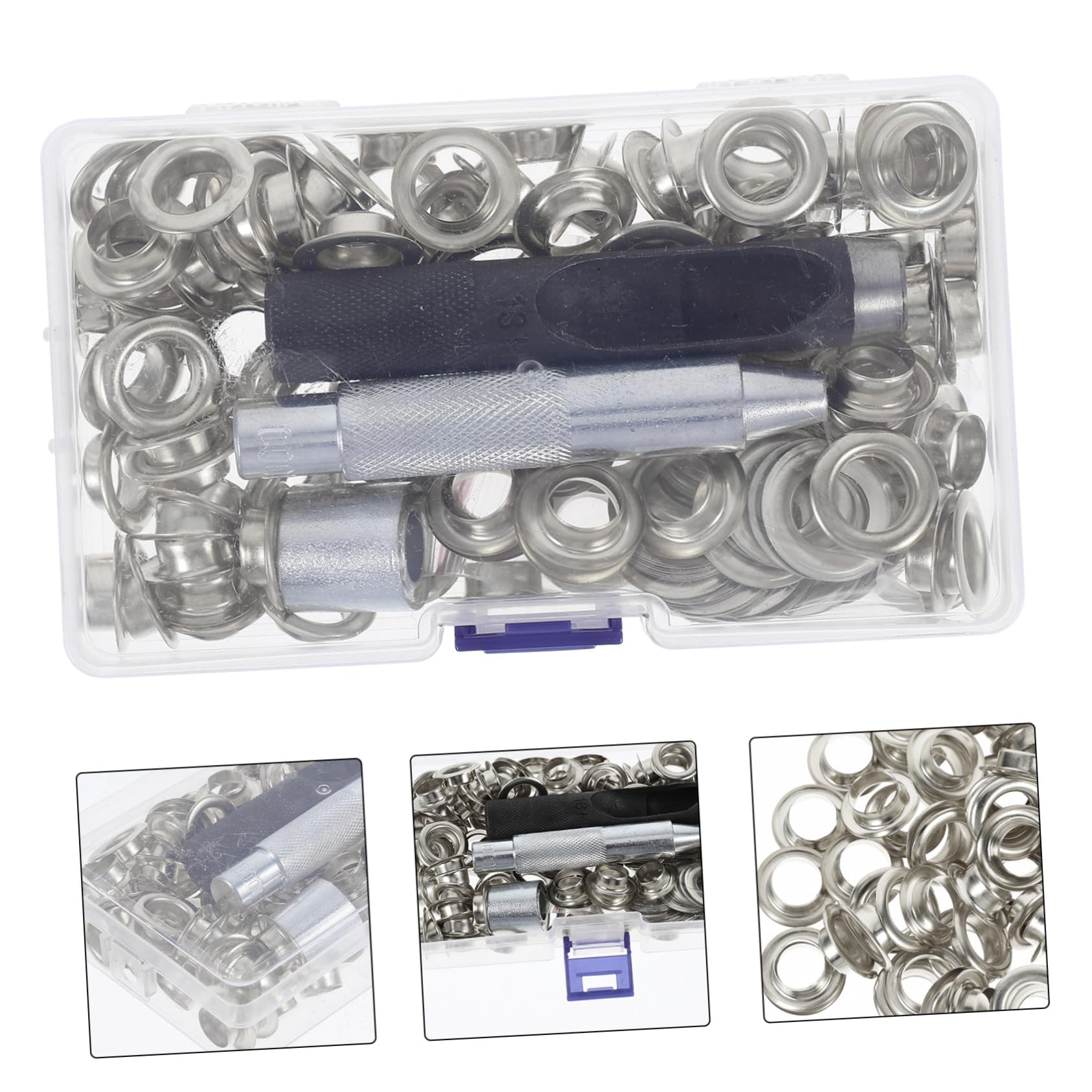 100sets Per Occhielli Kit Punzoni Per Grommet Occhielli Installazione Tende Teloni e