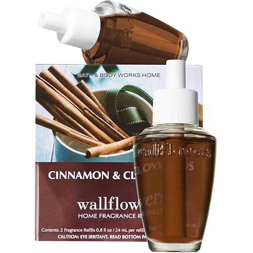 Bath & Body Works Cinnamon and Clove Buds Wallflowers - Slatkin & Co. Home Fragrance Diffuser Refills - 2 bulbs