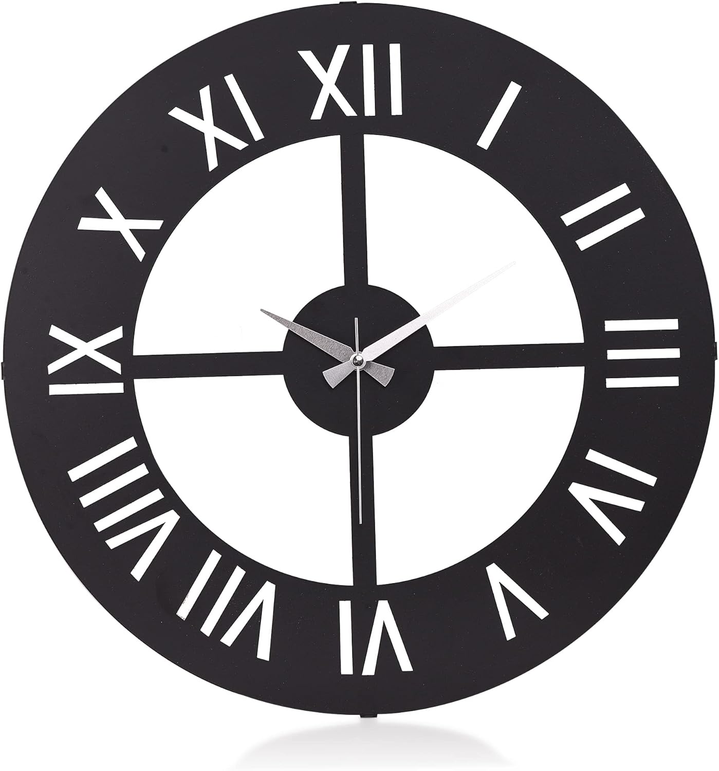 Muyika Black Wall Clocks 20 inch, Wall Decorations, Kitchen Wall Clock