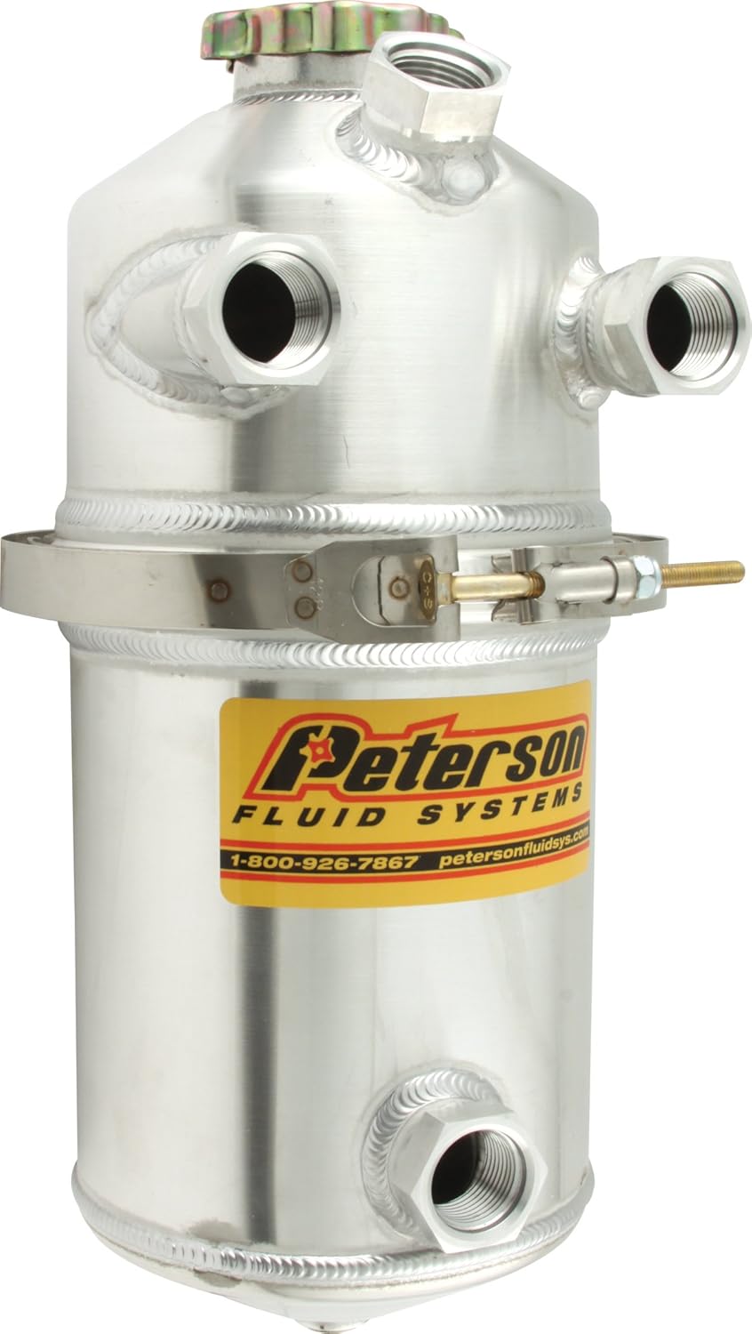 Peterson Fluid Systems 08-0004 1.5 Gallon Oil Tank with Dual Scavenge Inlet
