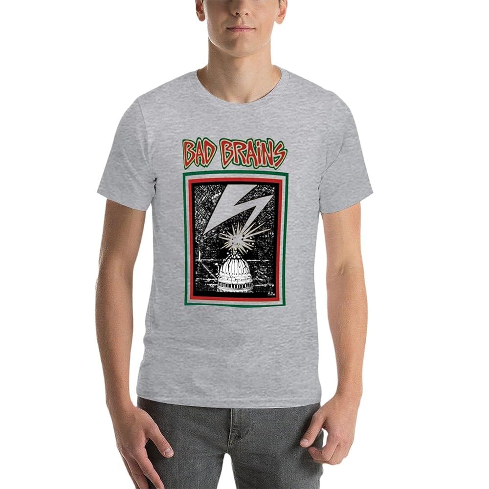 Amazon | メンズTシャツ 80年代 ハードコアパンク 雷モチーフ
