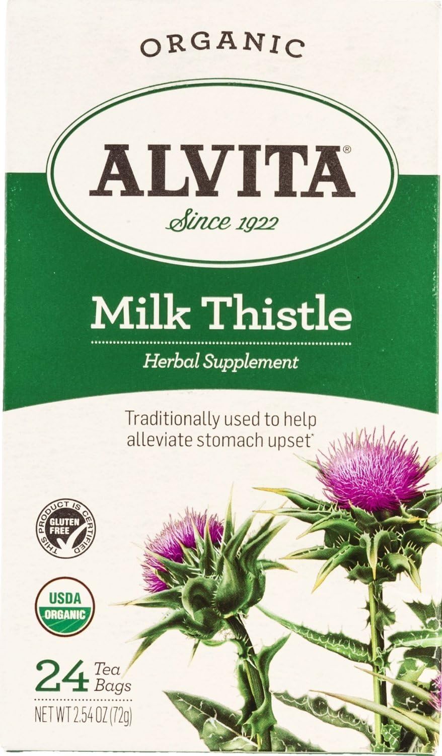 Alvita Tea Hrbl Milk Thistle Org Grocery & Gourmet Food