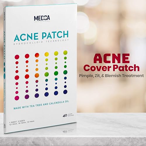 Miniatura 2 de Parche para cubierta para acné  (40 unidades) Tratamiento de manchas de granos y espinillas  Vendaje hidrocoloide, árbol de té, aceite de CICA y