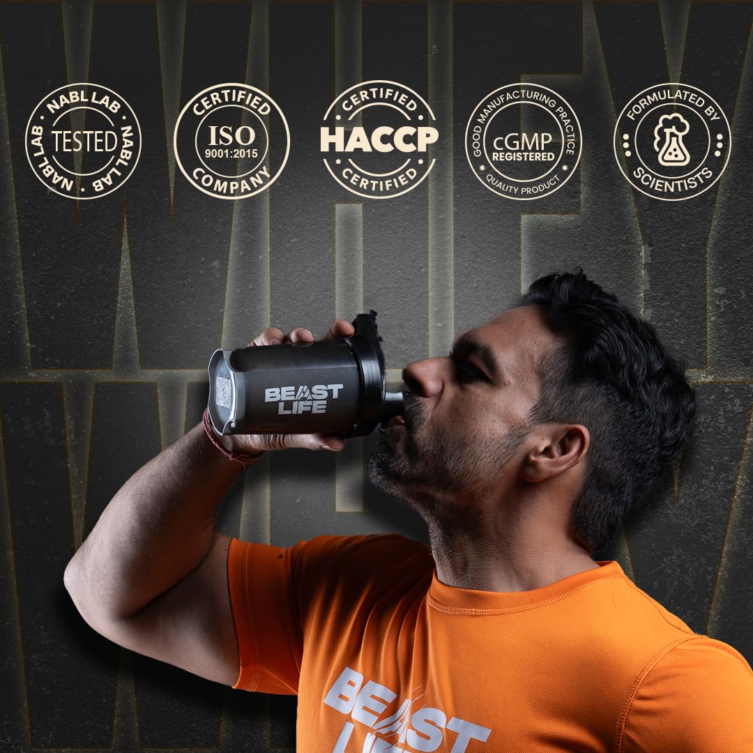BeastLife Whey Protein Sachets 300 Gram | Rich Chocolate Flavour | 24g Protein, 5.3g BCAA, Ultrasorb Tech | High Absorption for Muscle Gain | Fast Recovery | Sports Nutrition | Travel-Friendly Nutrition | Easy to Carry & Use Anywhere 4