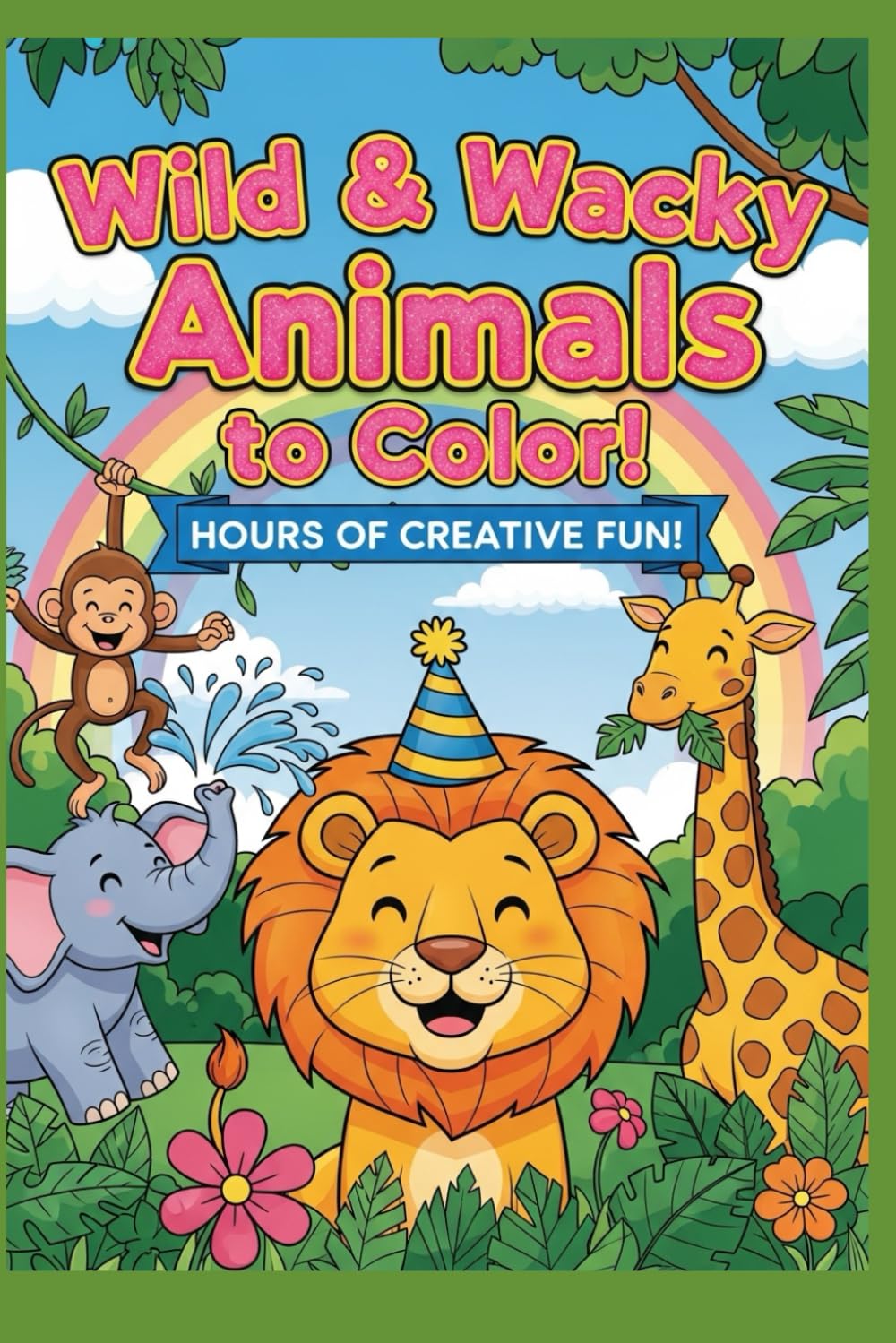 Cute Animals Coloring Book for Kids: 50 Fun Pages for Creativity & Learning: Cute & Simple Coloring Pages for Toddlers, Preschoolers & Early Learners