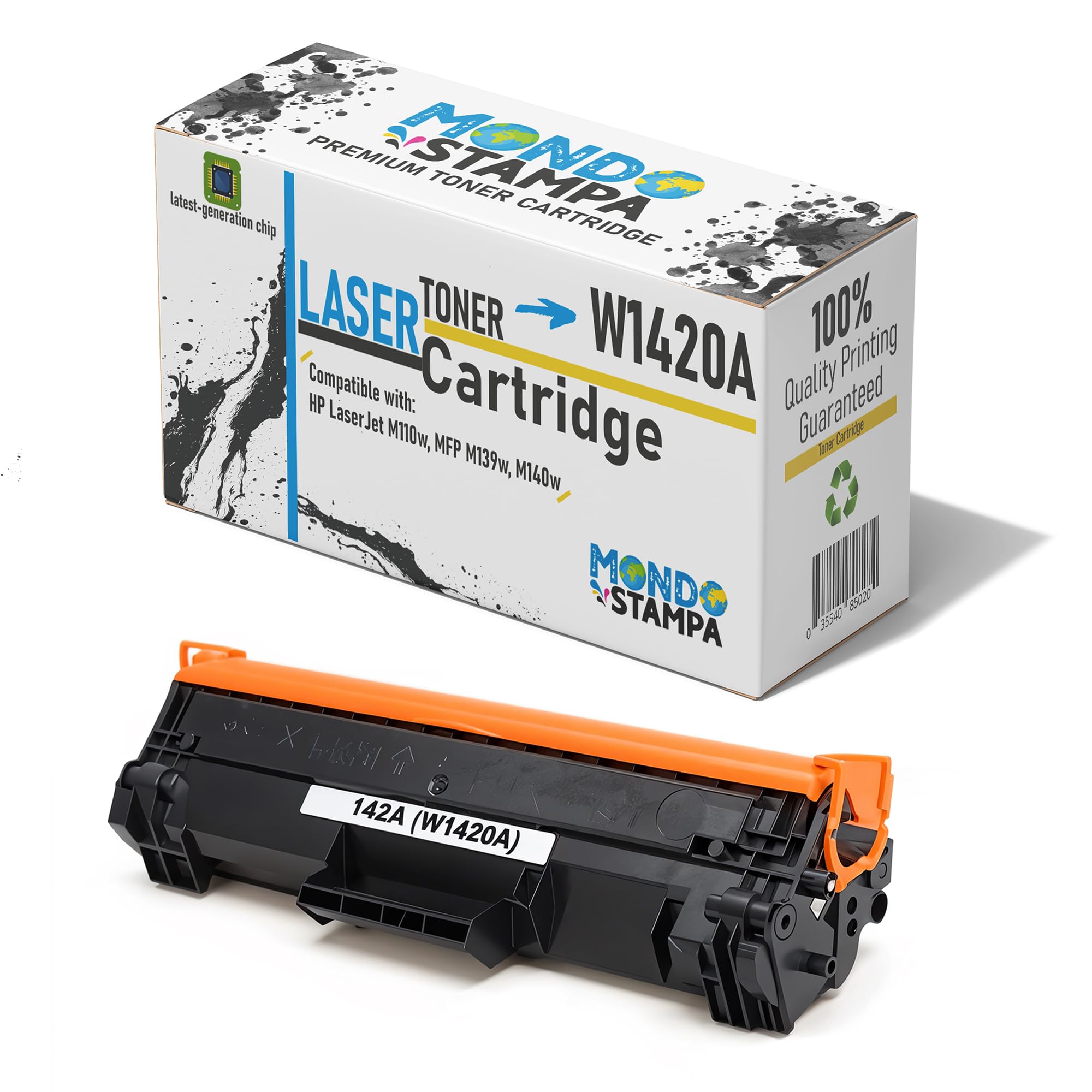 TOPRINT[SIN Chip, con Herraienta Cartucho de Tóner Copatible 142X W1420X ( W1420A, 142A