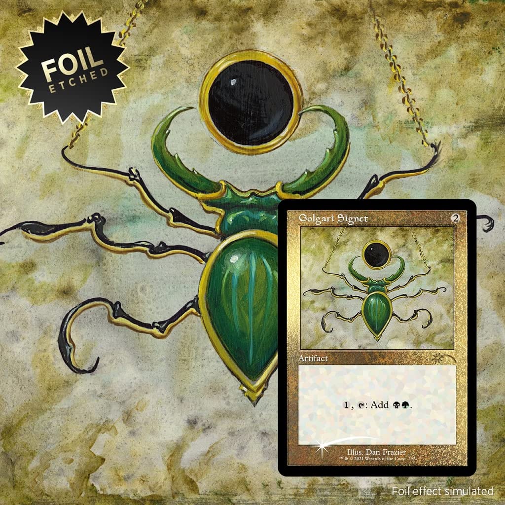 マジック：ザ・ギャザリング Dan Frazier: The Enemy Signets Foil Magic: The Gathering Secret Lair Etched Foil: MTG All Natural