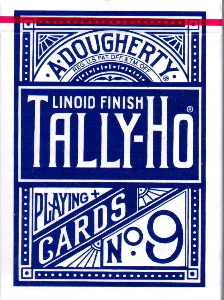 Tally Ho Fan Blue Back Playing Cards