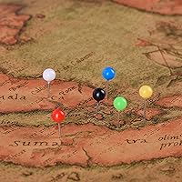 Vista 5 de Outus 500 tachuelas de plástico con puntas de acero (colores clásicos, 1/5 pulgadas)