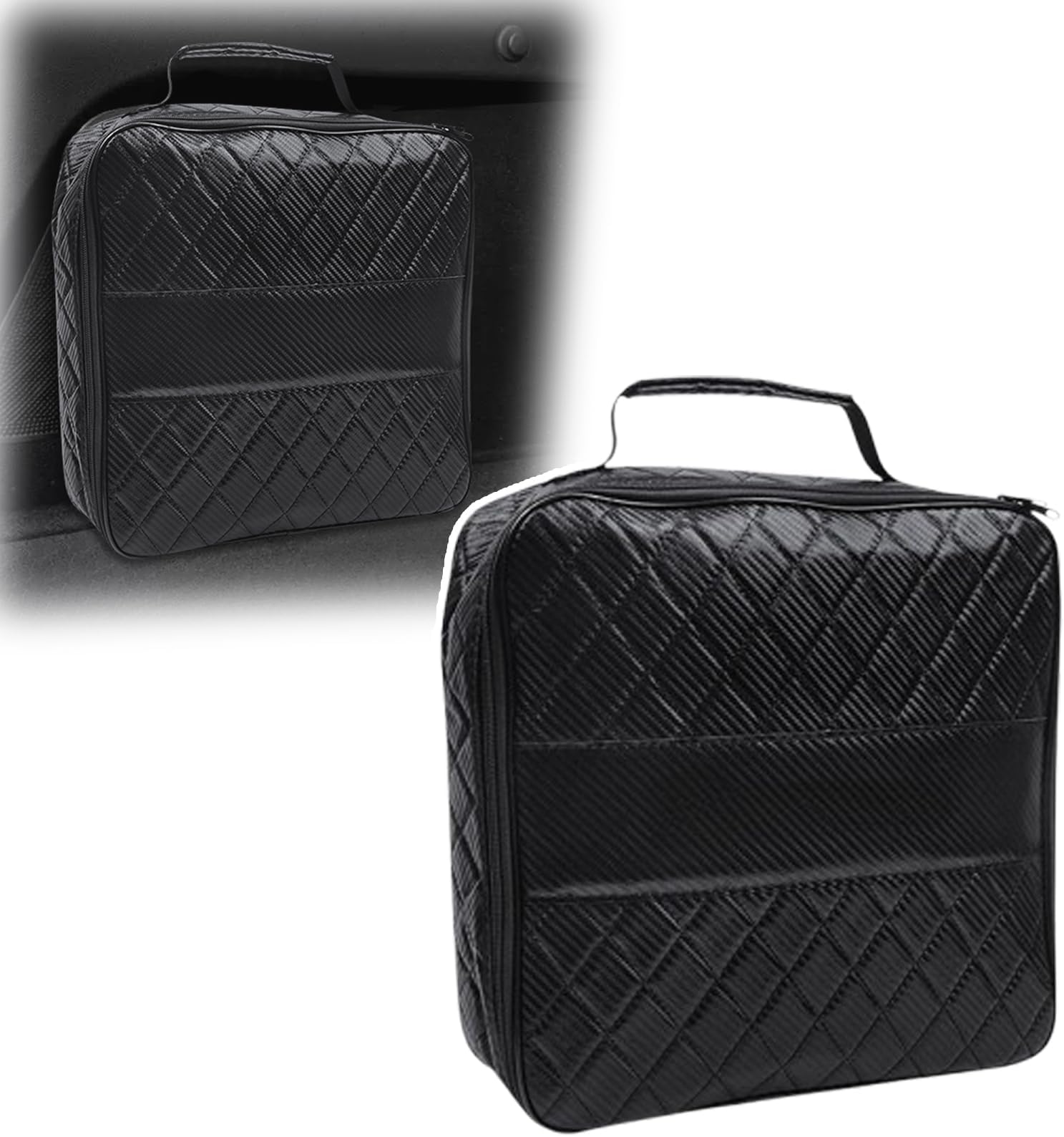 Water-Resistant EV Charging Cable Storage Bag for Chevrolet Equinox EV Compact SUV 2024–2025, Large Capacity Portable Electric Vehicle Charger Organizer Case (Trunk/Travel)