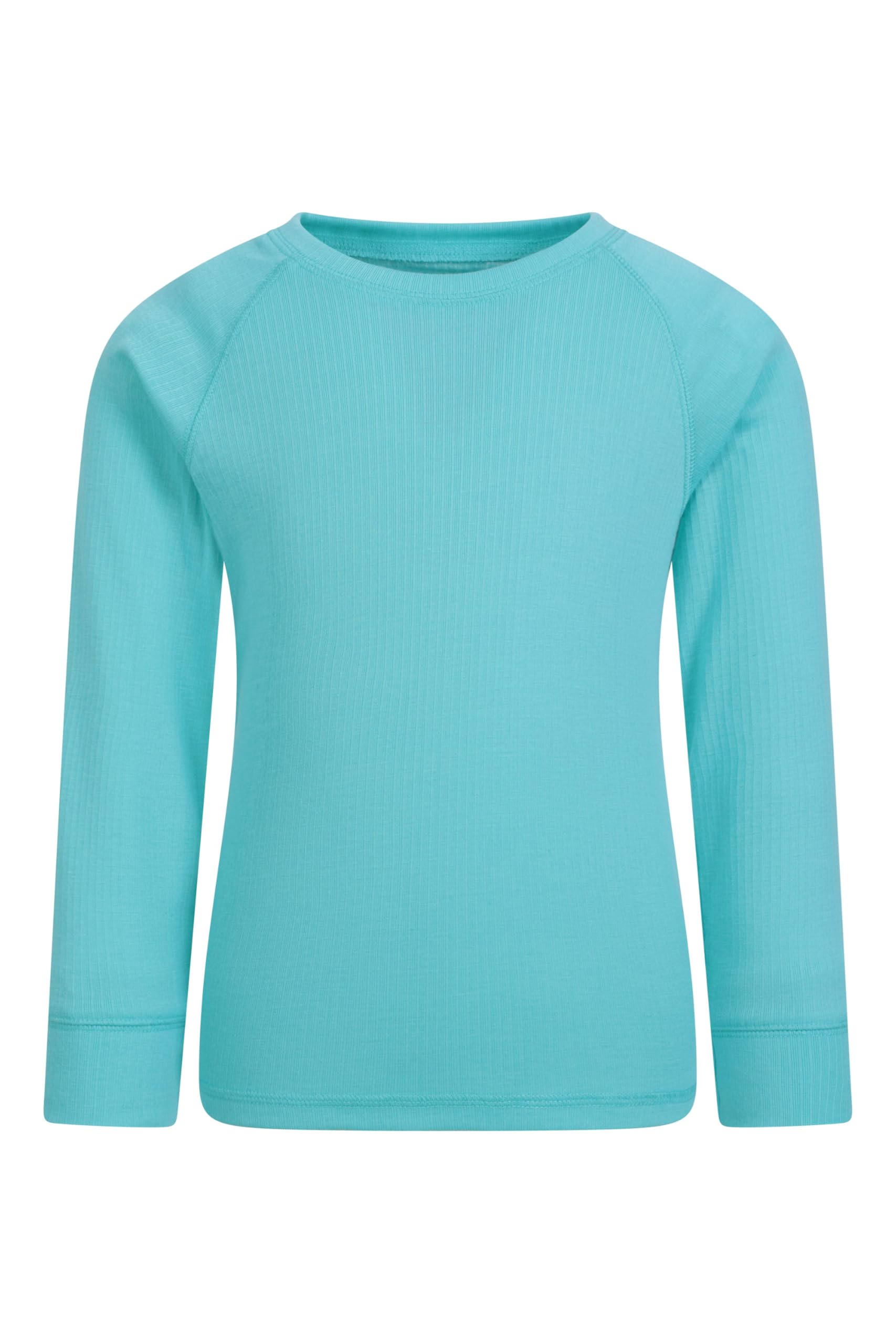 Mountain Warehouse Boys Teal (02) Talus Kids Base Layer Top - Breathable & Lightweight, Moisture Wicking, & Girls - Autumn, Winter, Travel Kids Size 2-3 Years