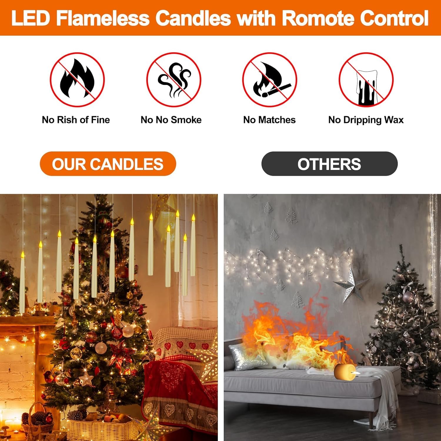 Floating Candles, 12 sztuk, 16,8 cm, migoczące świece z pilotem zdalnego sterowania Har-ry Potter, magiczna różdżka, świece Har-ry Potter i magiczna różdżka, pilot zdalnego sterowania,