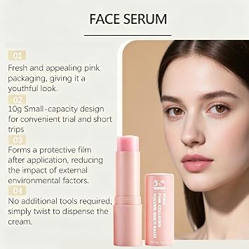 PDRN Pink Collagen Volume Multi Balm - Anti-Wrinkle & Hydrating Balm Stick Moisturizer for Face, Eyes, Lips, Neck, Deeply Nourishes for Smooth, Looking Skin (1PCS)