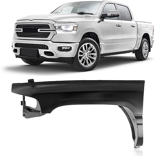 CarPartsDepot Guardabarros delantero del lado izquierdo del conductor compatible con camioneta Dodge RAM 1500 2500 3500 1994-2002 compatible con