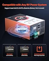 Vista 3 de VEVOR Convertidor de energía para RV, 35 Amp, Convertidor de 110V AC a 12V DC para RV, cargador de batería, carga inteligente de 4 etapas, rango