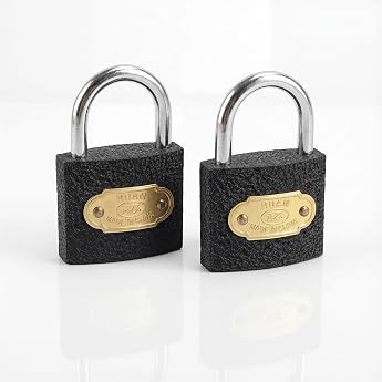 Pack of 2 Weatherproof Padlocks