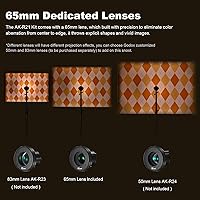 Vista 3 de Godox Ak-R21 Kit de accesorios de proyección de flash cónico Snoot con lente de 2.559 in y juego de transparencia de 10 piezas con tornillo de 1/4