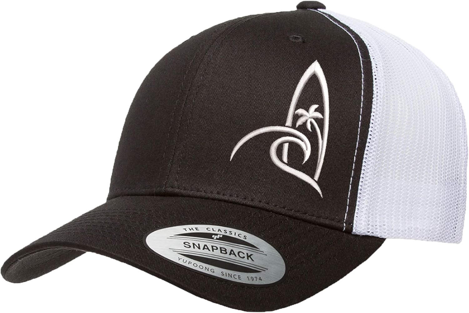 Embroidered Surfing Trucker Hat – Adjustable Mesh Snapback Baseball Cap for Men & Women, Beach Outdoor Hat