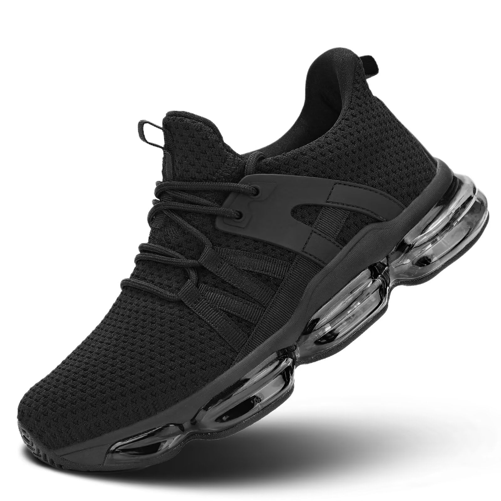 Kapsen Mens Air Cushion Running Shoes Slip on Walking Tennis Casual Fashion Sneakers Comfort Non Slip Work Sport Athletic Trainers