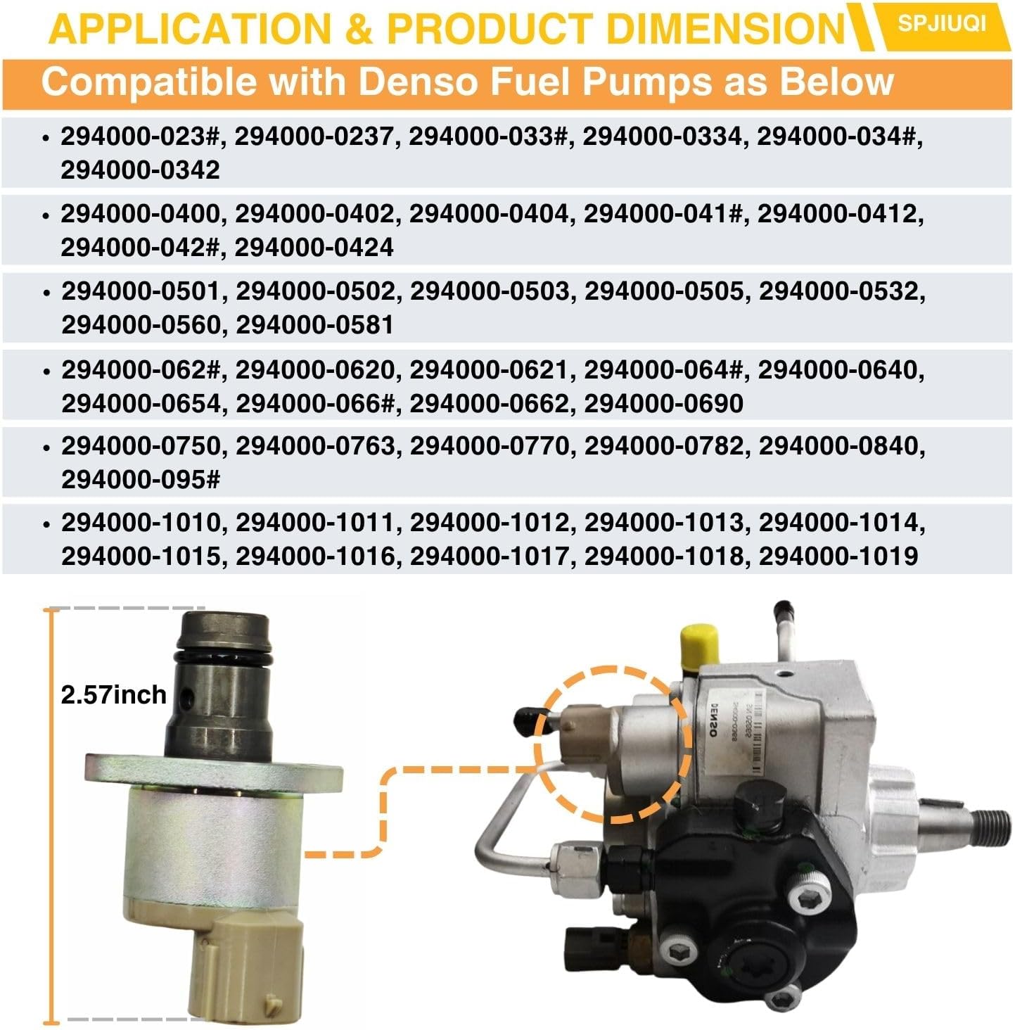 Denso SCV Pump Fuel Pressure Regulator Suction Control Valve 294200-0160 1460A037 A6860-VM09A for Nissan Frontier/Pathfinder/Cabstar 2.5 3.0 DCi Mitsubishi 2.5 3.2 DI-D Isuzu DiTD 294200-0360