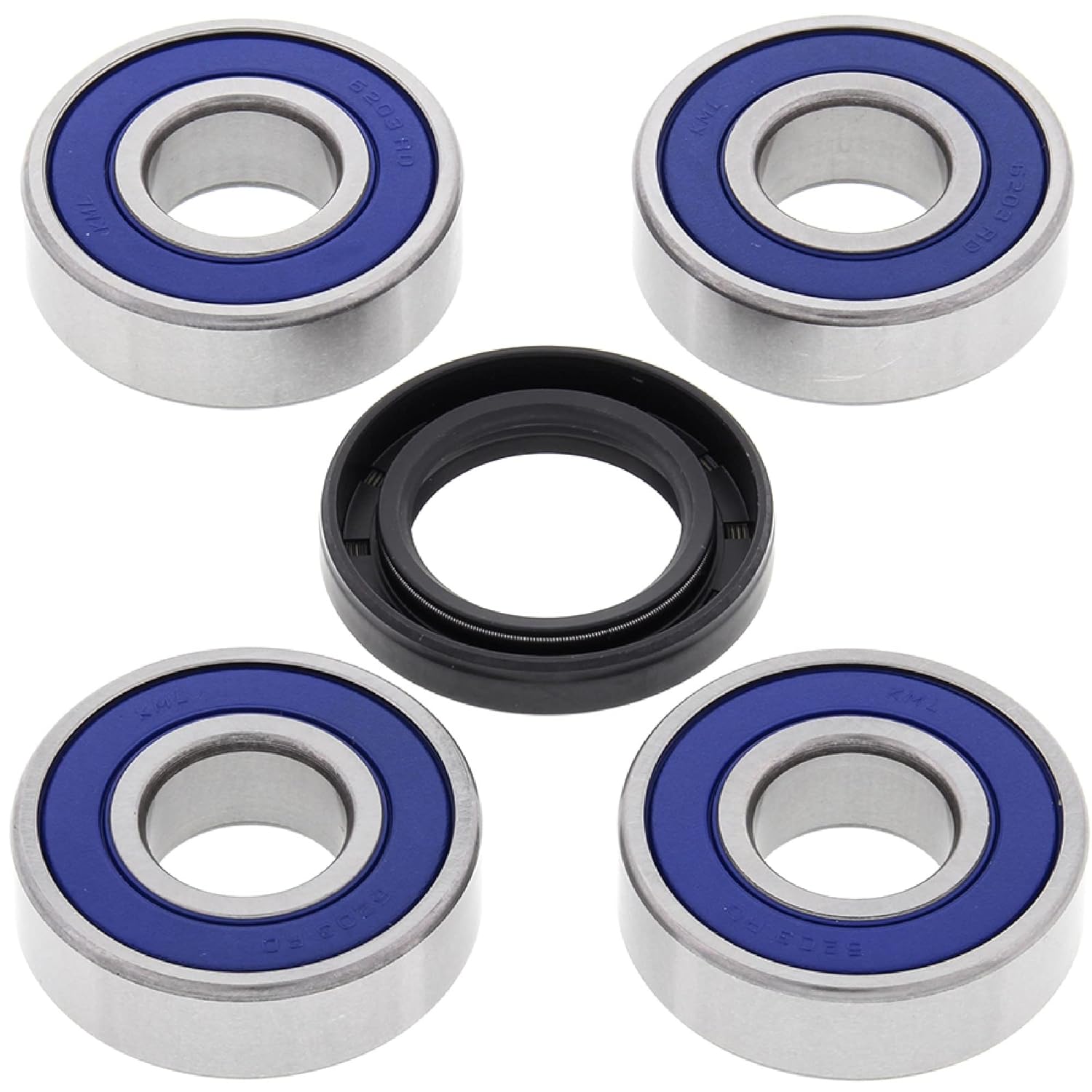 All Balls Racing Rear Wheel Bearing Kit 25-1220 Compatible with/Replacement for Yamaha DT250 1972-1979, IT250 1977-1980, IT400 1976-1979, IT425 1980, MX 360 1974, MX250 1973-1975