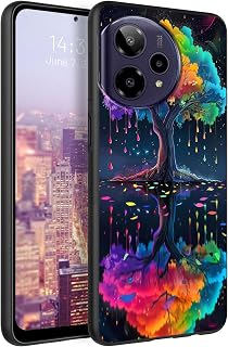 for Cricket Icon Plus 2026 Case,AT&T Verge 2 Soft TPU Case,Slim Fit Anti Scratch Non-Slip Shock Absorption Protective Cover for Cricket Icon+ 2026-Colorful Tree