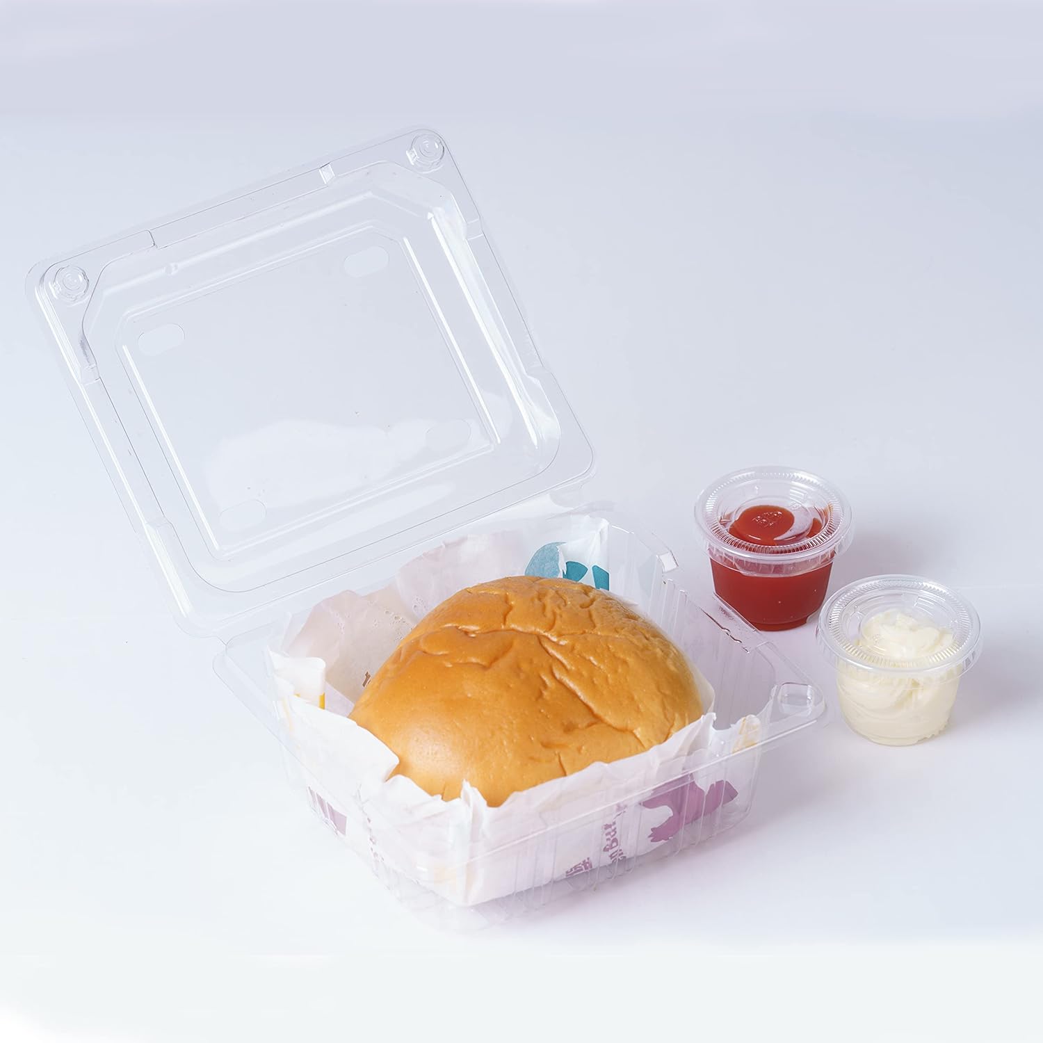 [1,000 sets - 1oz] Disposable Plastic Souffle / Portion Cups with Lids Bulk Perfect for Shot Glasses, Condiments, Toppings, Dressings, Sampling: Industrial & Scientific