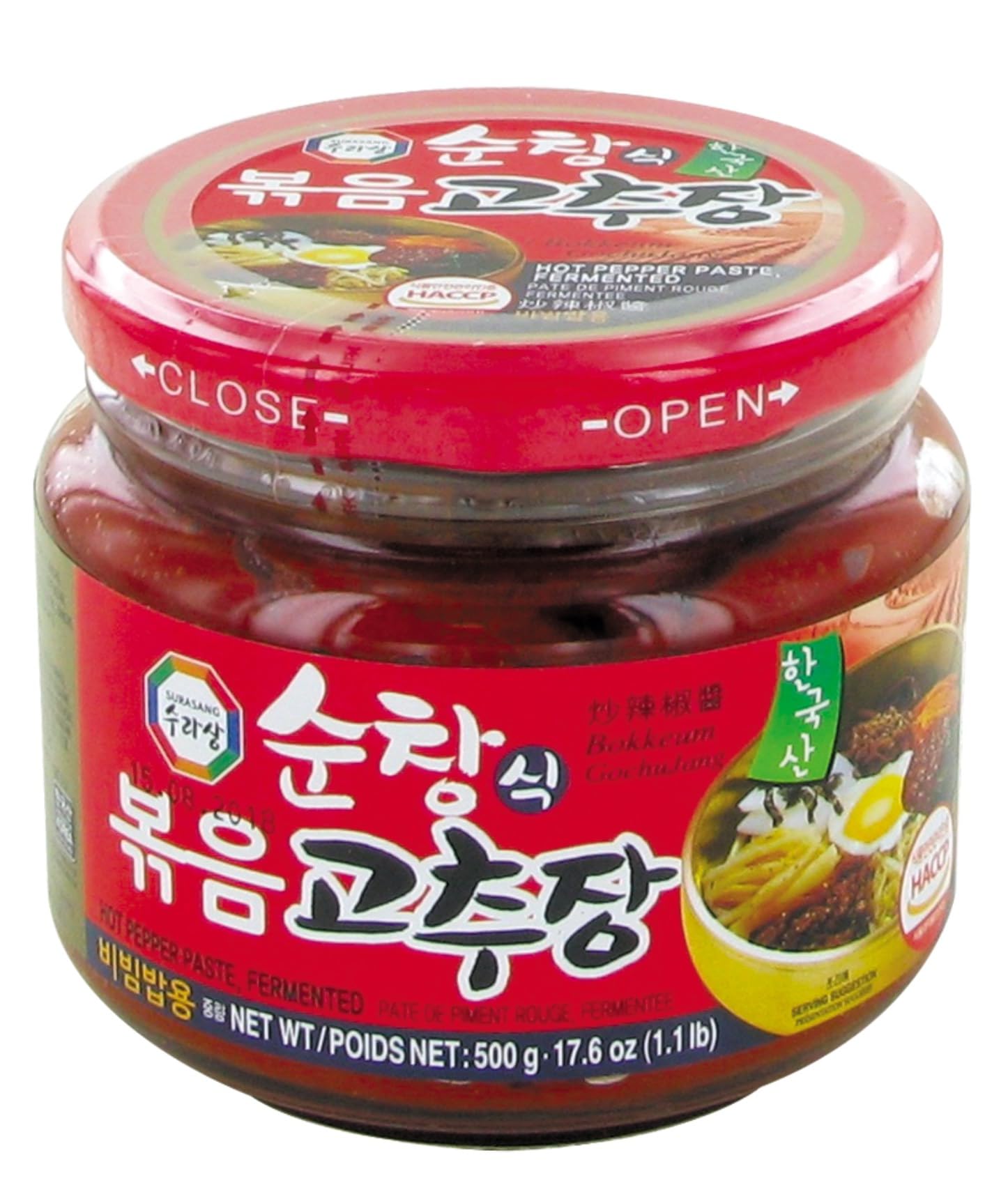 Gochujang Pâte de Piment Fermenté 500g/Pot - Livcraison Gratuite France (1 pot)