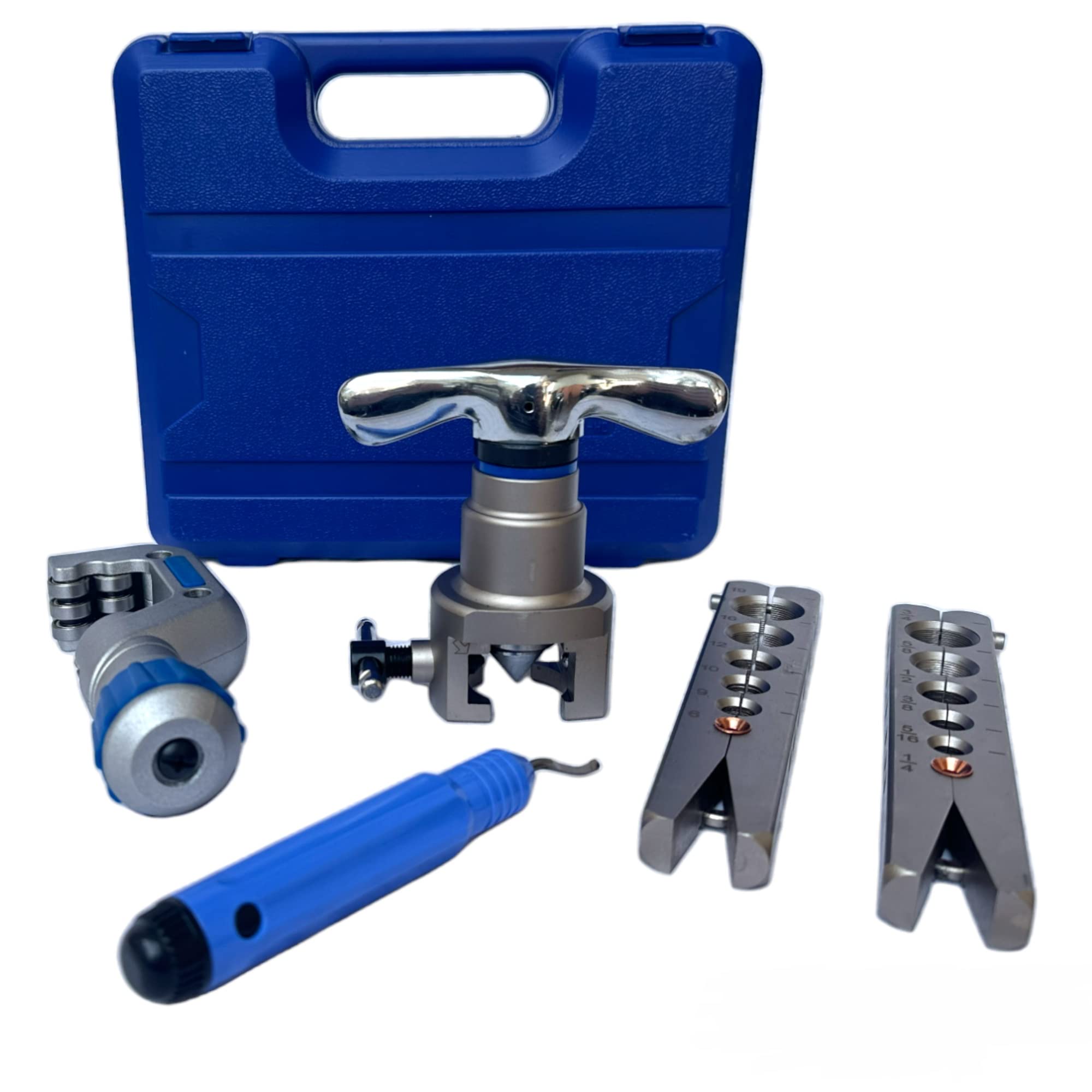 Cartellatrice Per Tubi Rame Con 2 Dime - Svasatore Per Flangiatubo 6-19mm (1/4"-3/4") Per Condizionamento - Foto 6