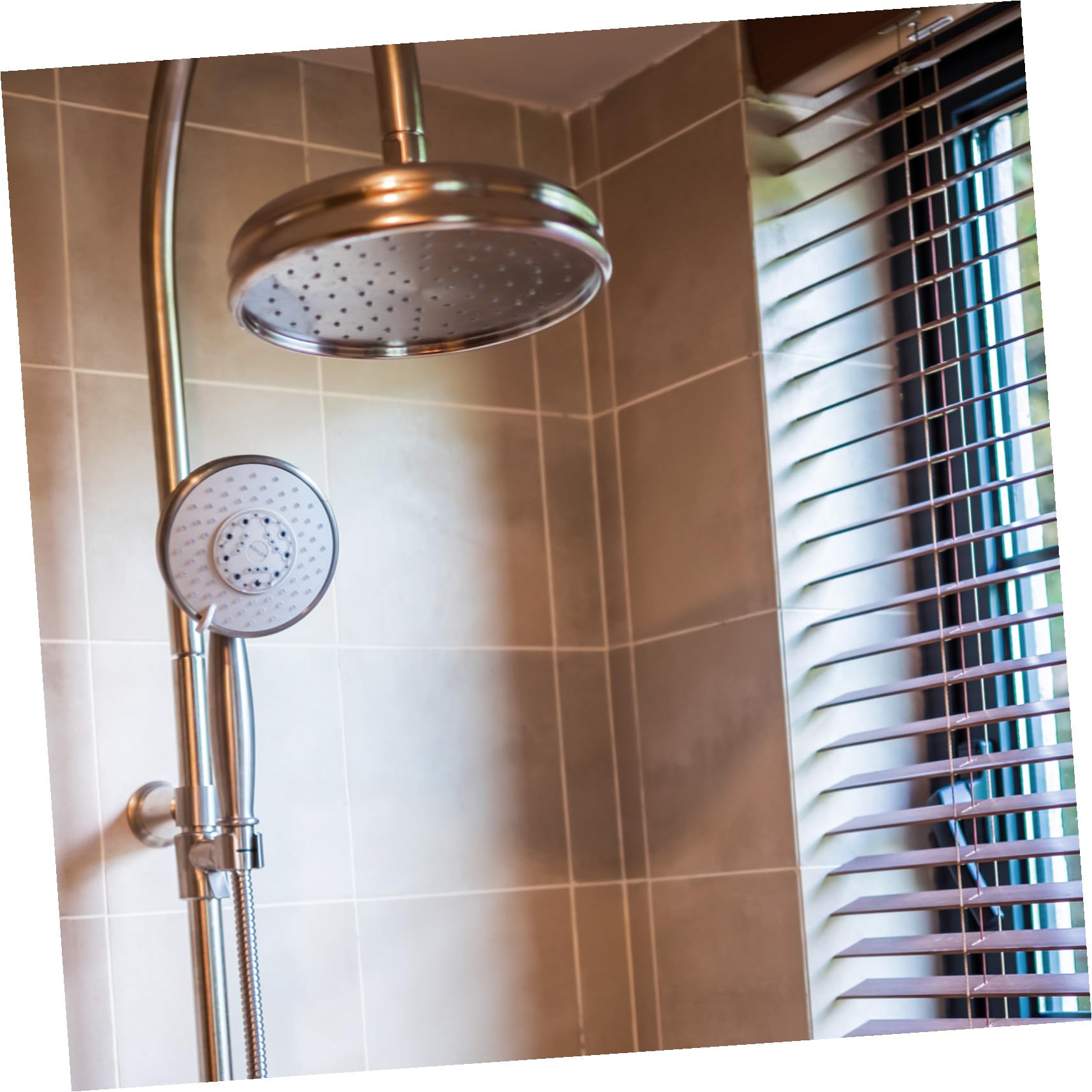 jojofuny Cabezal Rociador De Ducha De Cobre Duradero, Diseño Sencillo y Moderno, Boquilla Grande Redonda Para Baño Residencial