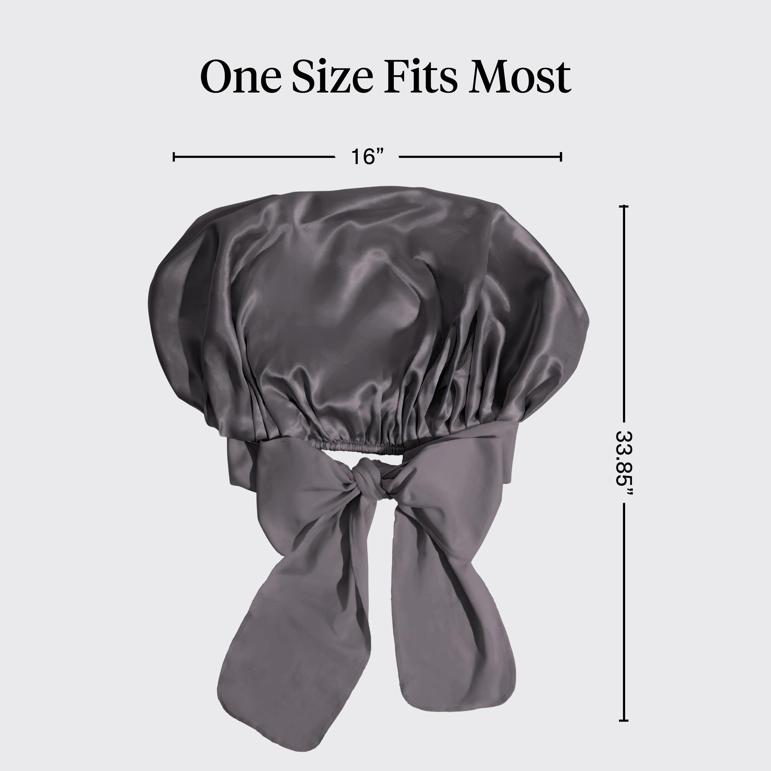 Kitsch Bonnet XL en satin pour dormir, plus doux que la soie pour femme, ajustement sécurisé, bonnet de nuit réglable pour cheveux bouclés et texturés, empêche la casse, les nœuds et l'amincissement