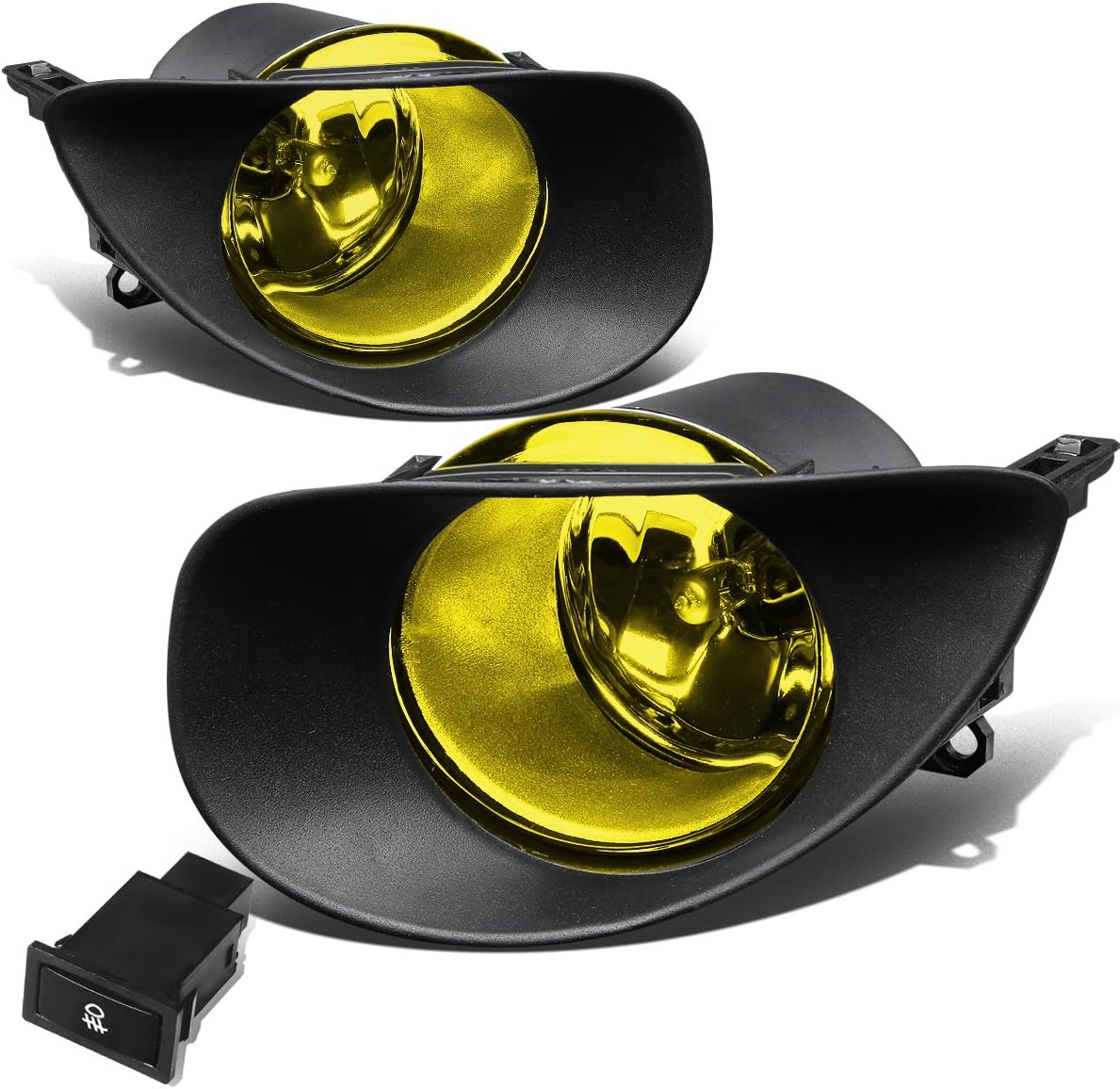DNA MOTORING FL-ZTL-201-AM Fog Light With Switch Driver & Passenger Side Enhance visibility [Compatible with 06-08 Yaris Hatchback]