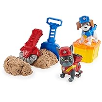 Rubble & Crew, Set personaggi Charger e Wheeler, con 85gr di sabbia e 2 accessori per costruzioni, giocattoli per bambini dai 3 anni in su