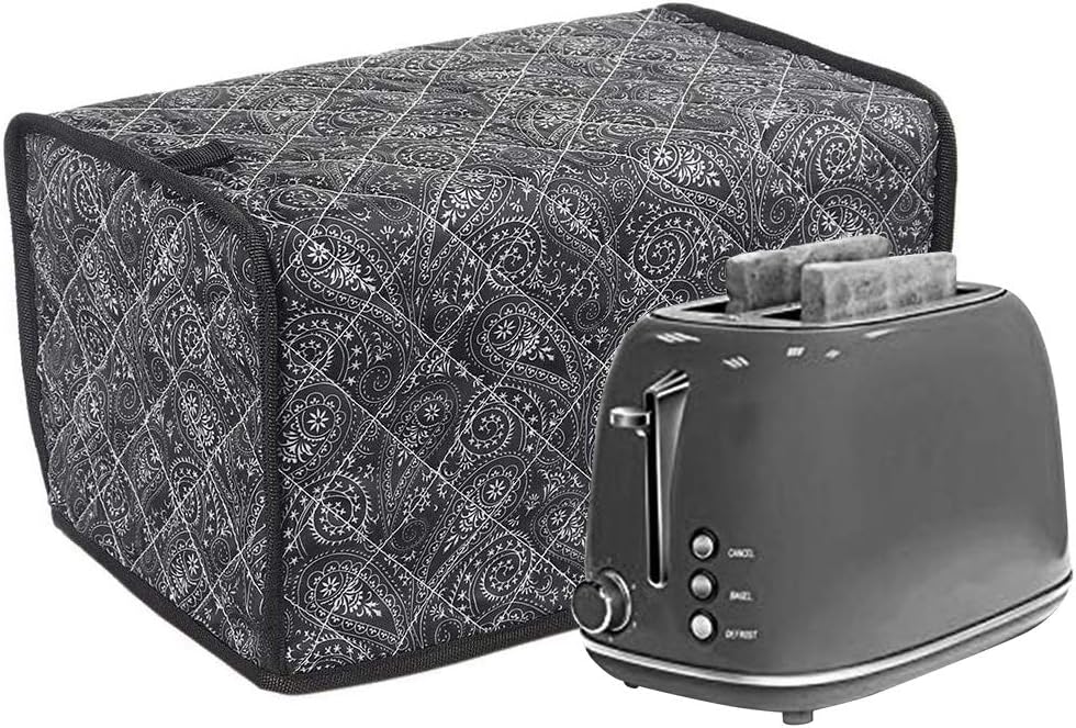 2Slice Toaster Covers, Polyester/Cotton Quilted Two Slice Toaster
