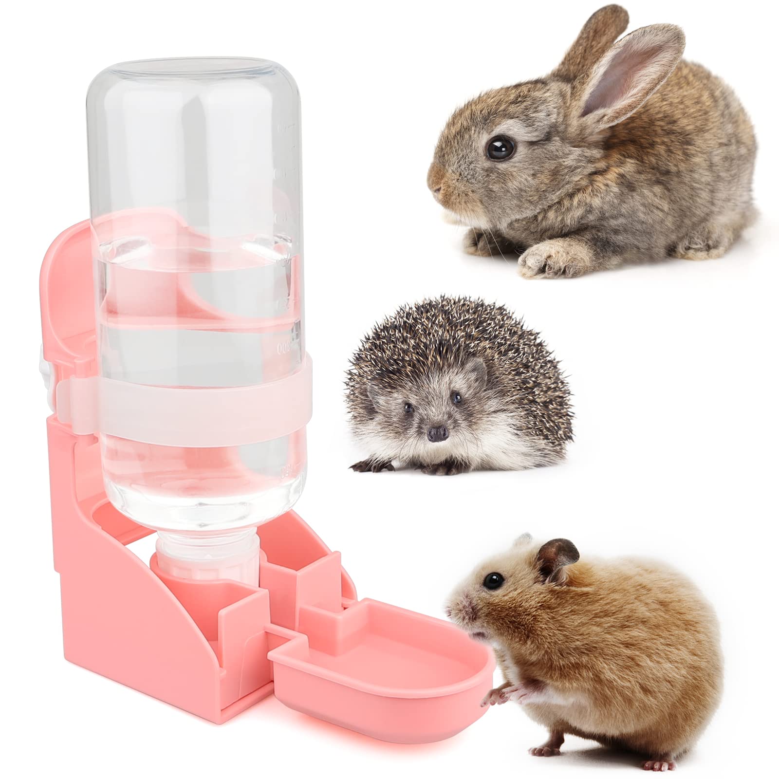 Tfwadmx Kaninchen-Wasserflasche, 500 Ml, Tropffrei, Mit Halterung Für Käfig