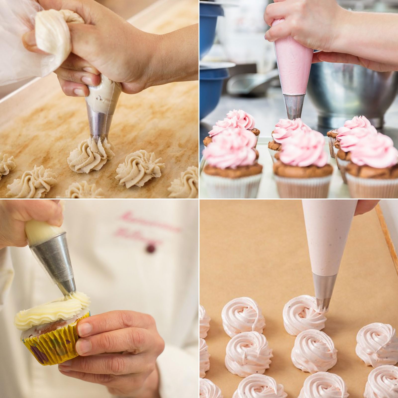 Stainless Steel Icing Piping Tip - Large Decorating Nozzle For Cakes, Cupcakes & Cookies, Professional Baking Tool (Style 1B) - View #4