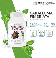 Vista 2 de Caralluma Fimbriata - 100% puro - Suplemento de pérdida de peso de fuerza máxima - 1200 mg - Supresor natural del apetito para mujeres y hombres