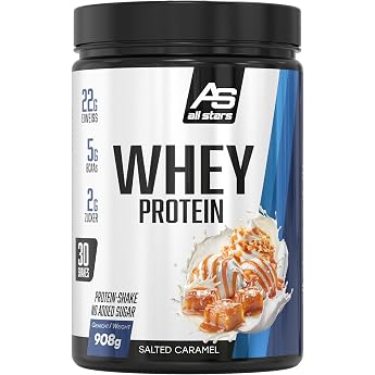 All Stars 100% Whey Protein Powder 908 g Salted Caramel