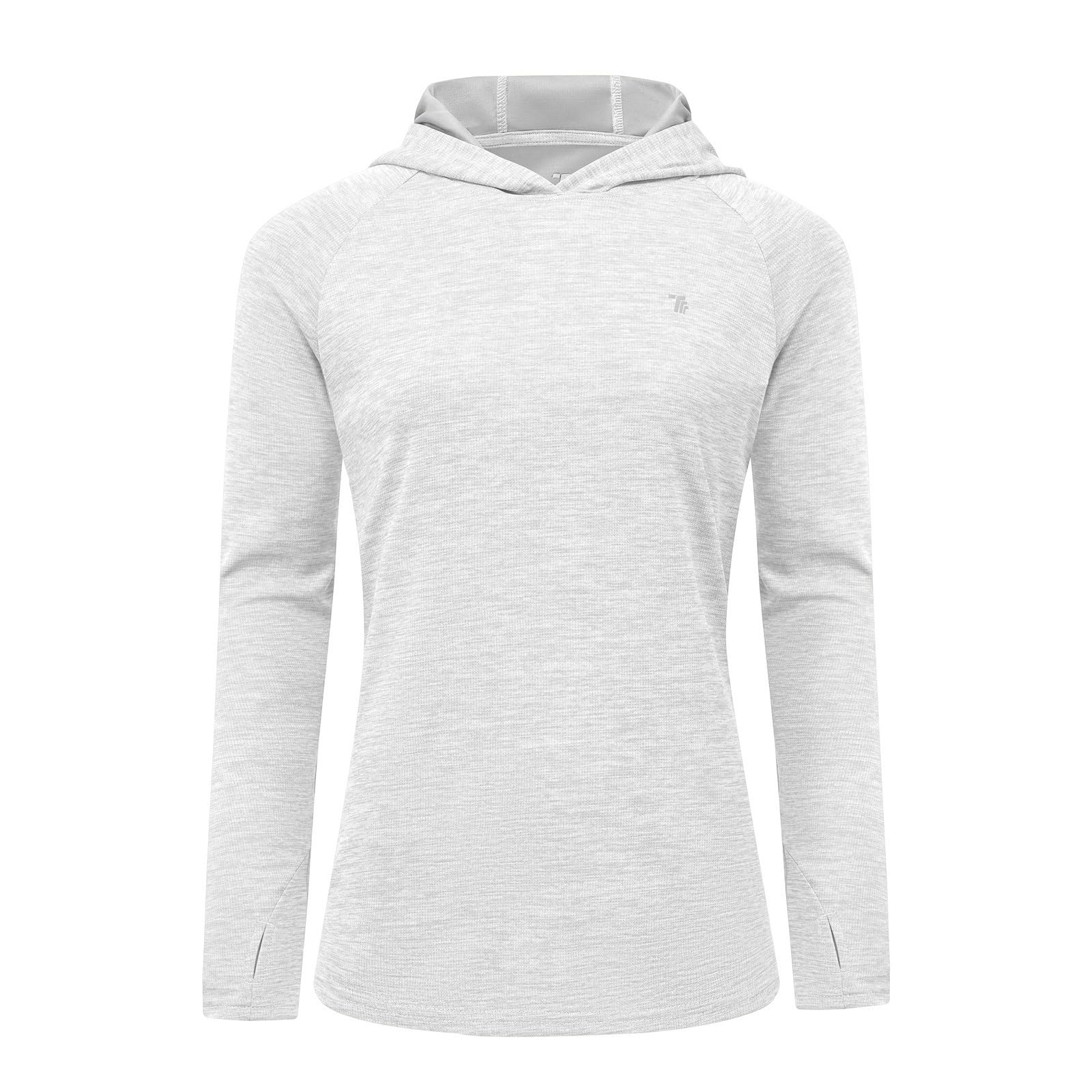 Rdruko Sportshirt Damen Langarm Laufshirt UV Shirt Sun Hoodie Sonnenschutz UPF 50+ Pullover mit Kapuze