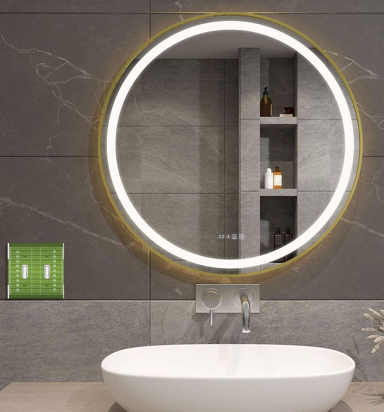 Moslion Football Field 2-Gang Toggle Wall Plate Soccer Lines Sport Center Green Light Switch Covers For Hotel Office Restaurant