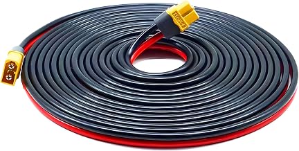 XT60 5m Solar Power Extension Cable XT60 Female to Male 5m Extension Cable 12AWG Compatible with Anker EcoFlow Powerstaion Solar Panel