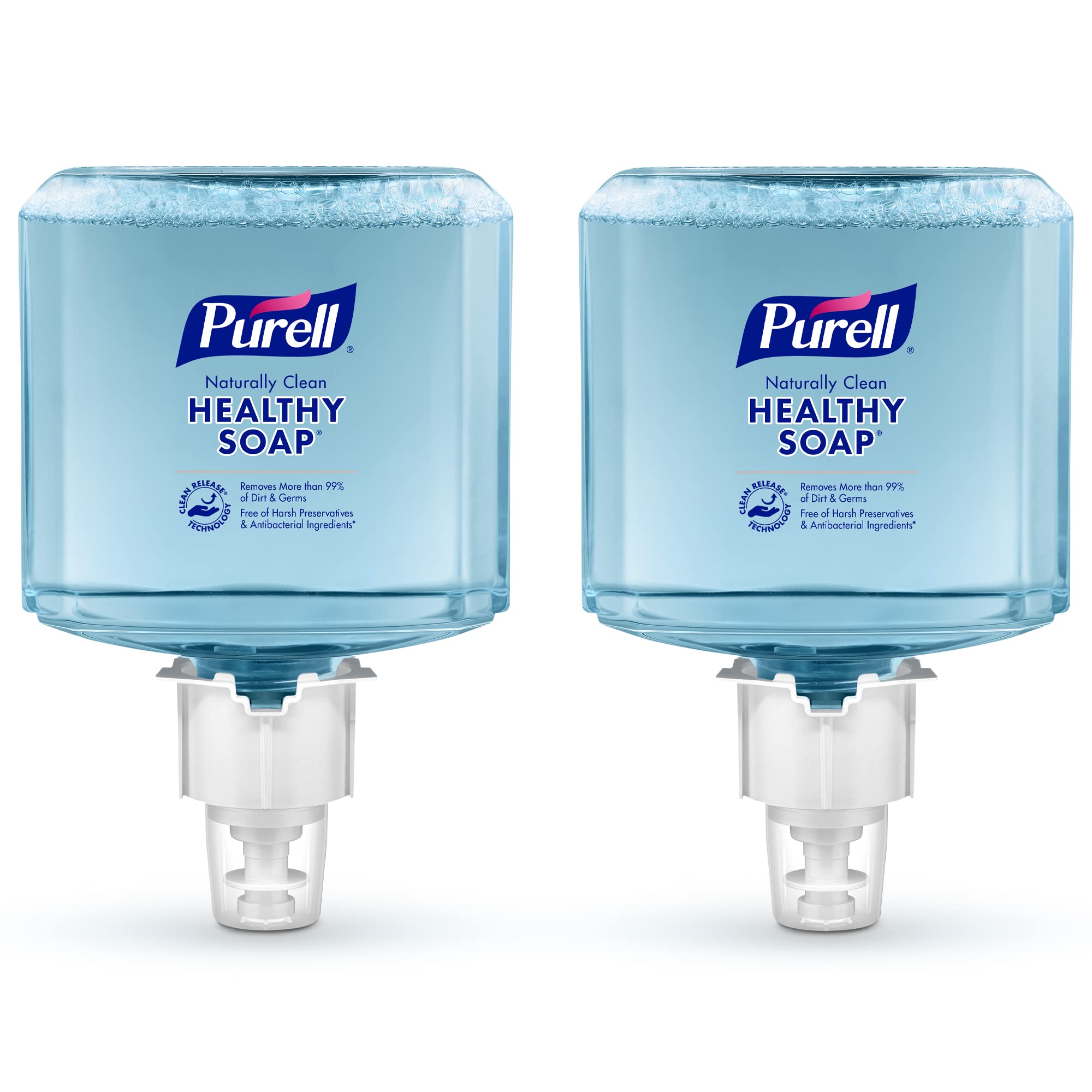 Brand CLEAN RELEASE Technology (CRT) HEALTHY SOAP Naturally Clean Foam, Fragranced with Essential Oils, 1200 mL Refill for PURELL ES4 Manual Soap Dispenser (Pack of 2) - 5071-02