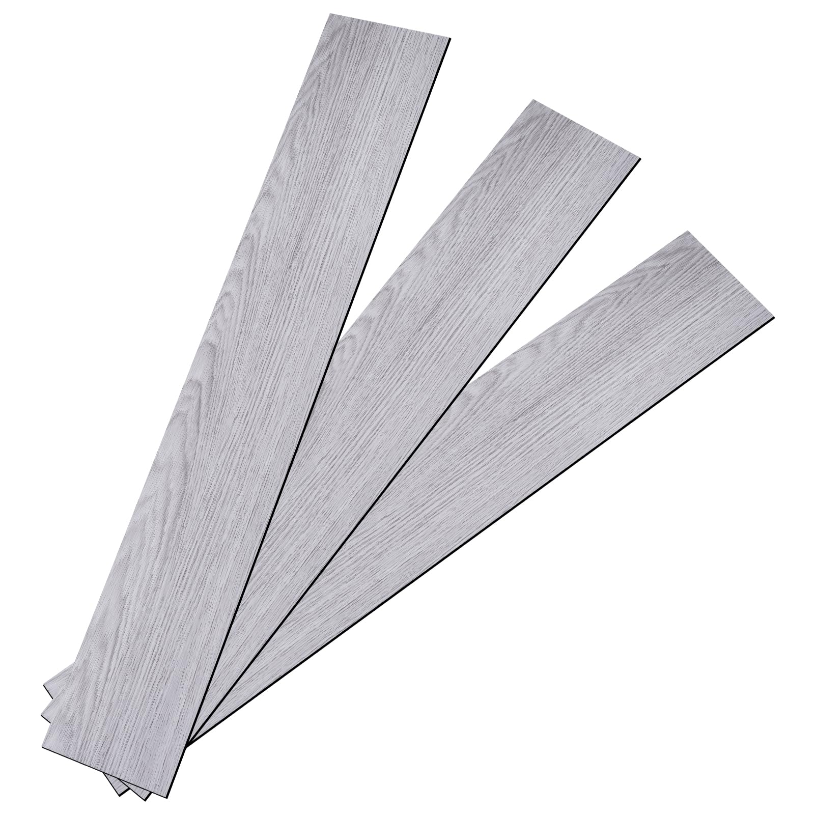 5m² Self Adhesive Vinyl Flooring, Floor Planks with Wood Grain Effect, 36pcs Waterproof PVC Floor Tiles for Bathroom Kitchen and All Flat Floor, Stick On Floor Tiles, 91.5x15.2cm