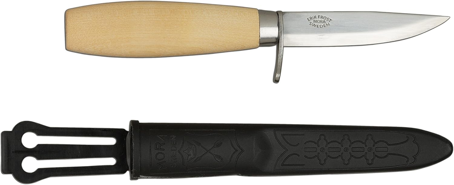 Morakniv Wood Carving Junior 73/164 Knife with Carbon Steel Blade, 3.0-Inch, Model Number: M-111-2103