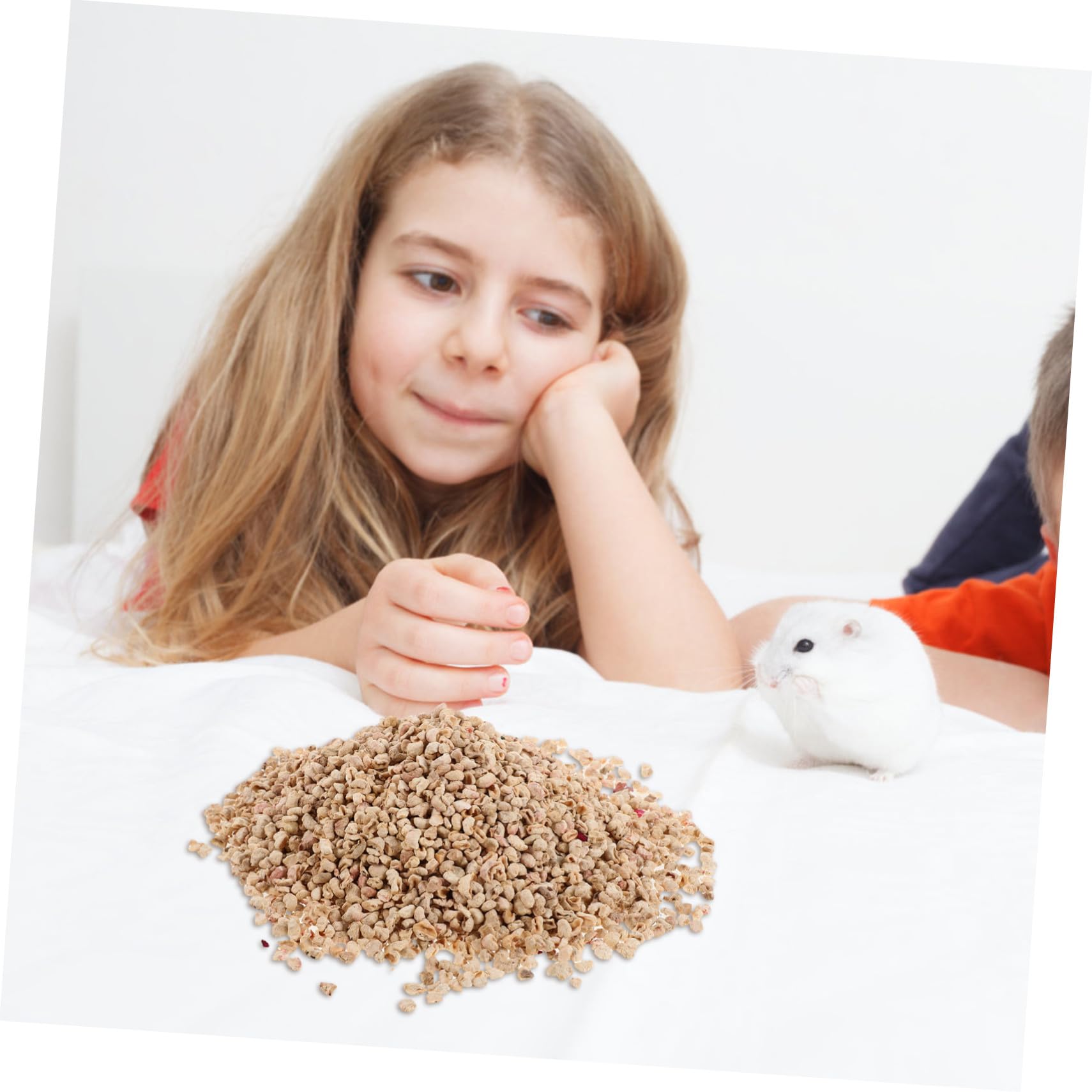 BESPORTBLE 1000g Lettiera di Mais Naturale Pannocchie di Mais per Piccoli Animali Materiale per Lettiera per Criceti e Conigli Decorazione per Habitat da Interno Facile da Pulire