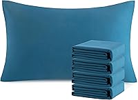 Vista 88 de NTBAY Juego de fundas de almohada estándar, paquete de 2 fundas de almohada de microfibra cepillada de 20 x 26 pulgadas, suaves, sin arrugas
