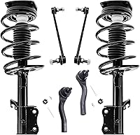 Vista 93 de Detroit Axle - Kit de puntales delanteros para Ford 2000-2004 Focus 2 puntales con muelle helicoidal 2 brazos de control inferiores con rótulas 2001