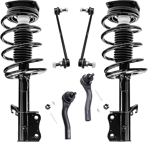 Miniatura 93 de Detroit Axle - Kit de puntales delanteros de 6 piezas para Chevrolet Aveo Aveo5 Pontiac G3 Wave, barra estabilizadora, varillas de acoplamiento