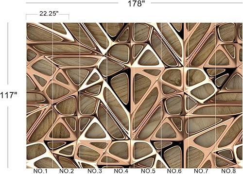 Miniatura 25 de Papel tapiz de pared para guardería infantil de bosques de acuarela coloridos, 137 x 100 pulgadas